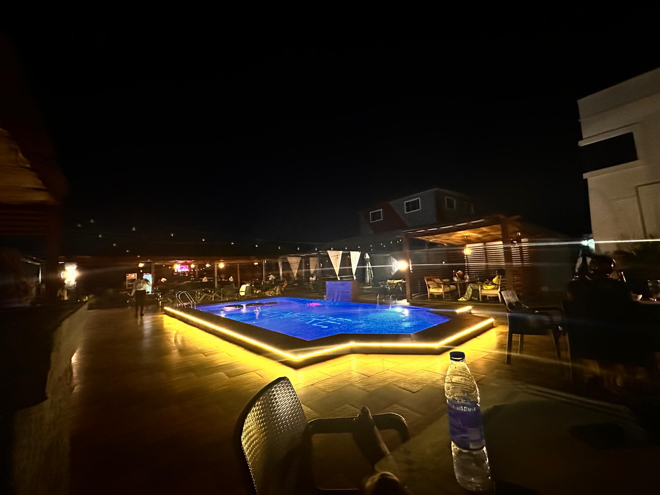 Pool with Seating Area